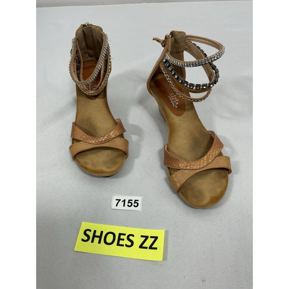 Womans Patrizia By Spring Step Strappy Wedge Sandals 6.5/7 Brown